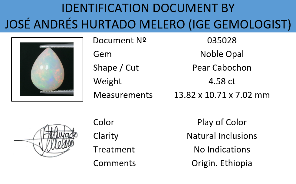Ópalo Noble 4,58ct Juego de Colores - Imagen 30