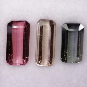 3 Turmalinas Multicolor 3,63 ct