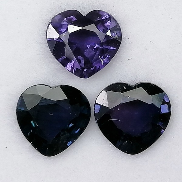 3 Zafiros Azules 2,29 ct - Imagen 5