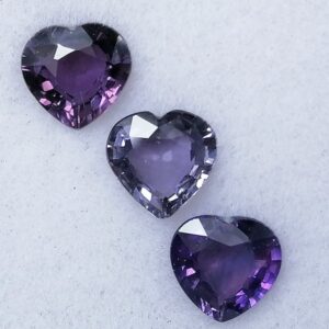 3 Zafiros Violetas 2,08 ct