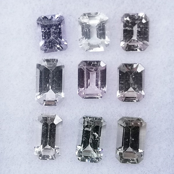 9 Zafiros Multicolor 2,68 ct