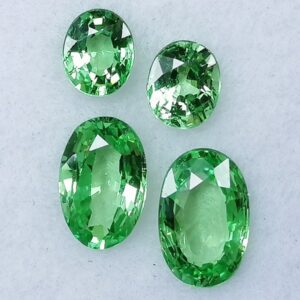 3 Tsavoritas 1,65 ct Verde