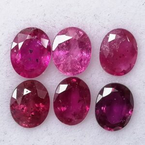 3 Rubí 1,66 ct Rojo