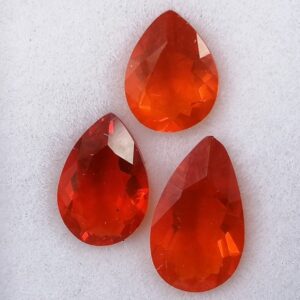 3 Ópalos de Fuego 2,02 ct Naranja