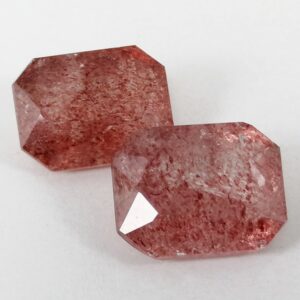 2 Cuarzos de Fresa 14,24 ct Naranja