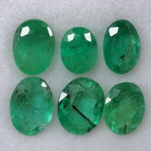 6 Esmeraldas 3,39 ct Verdes