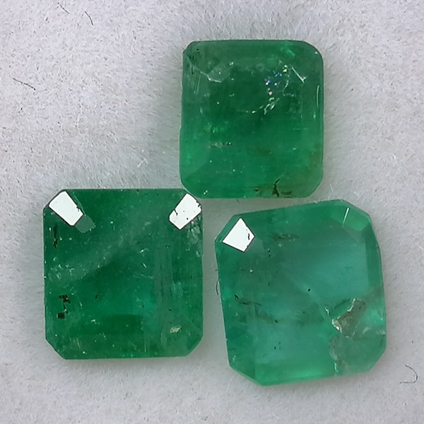 3 Esmeraldas 2,86 ct Verdes - Imagen 6