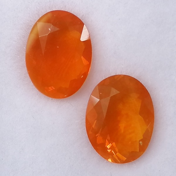 2 Ópalos de Fuego 1,87 ct Naranja