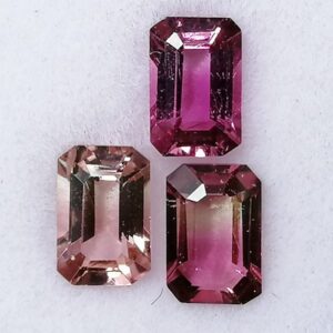 3 Turmalinas Rosa 1,83 ct