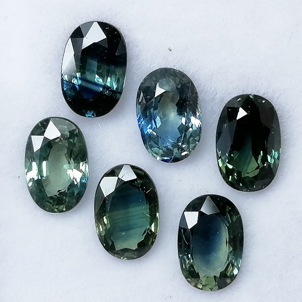 6 Zafiros 3,74 ct