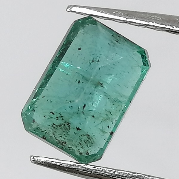 Esmeralda Zambia 0,97ct Verde Azulado - Imagen 9