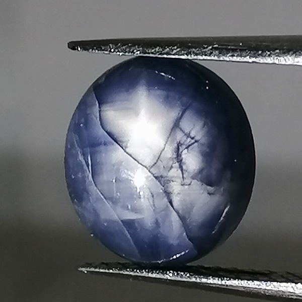 Zafiro Estrella 5,37ct Azul
