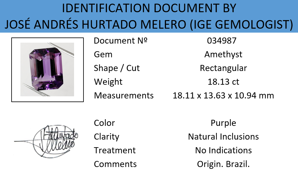Amatista púrpura 18,13ct - Imagen 15