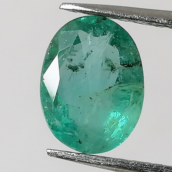 Esmeralda Zambia 1,3ct Verde Azulado