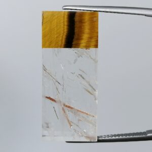 Ojo de Tigre/Cuarzo Rutilado - 35,77 mm