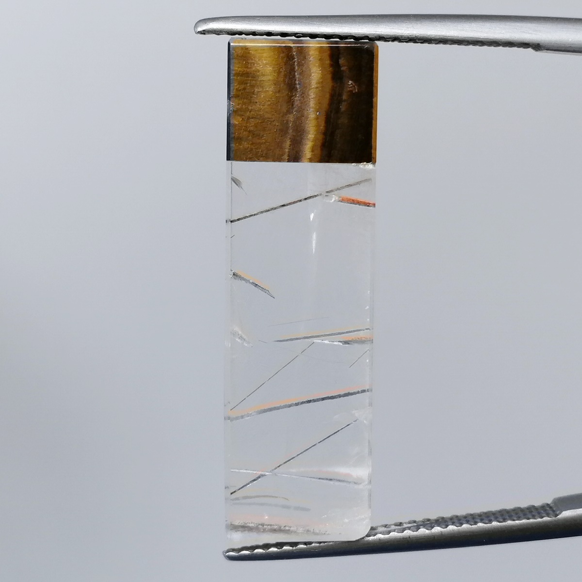 Ojo de Tigre/Cuarzo Rutilado - 16,84 ct