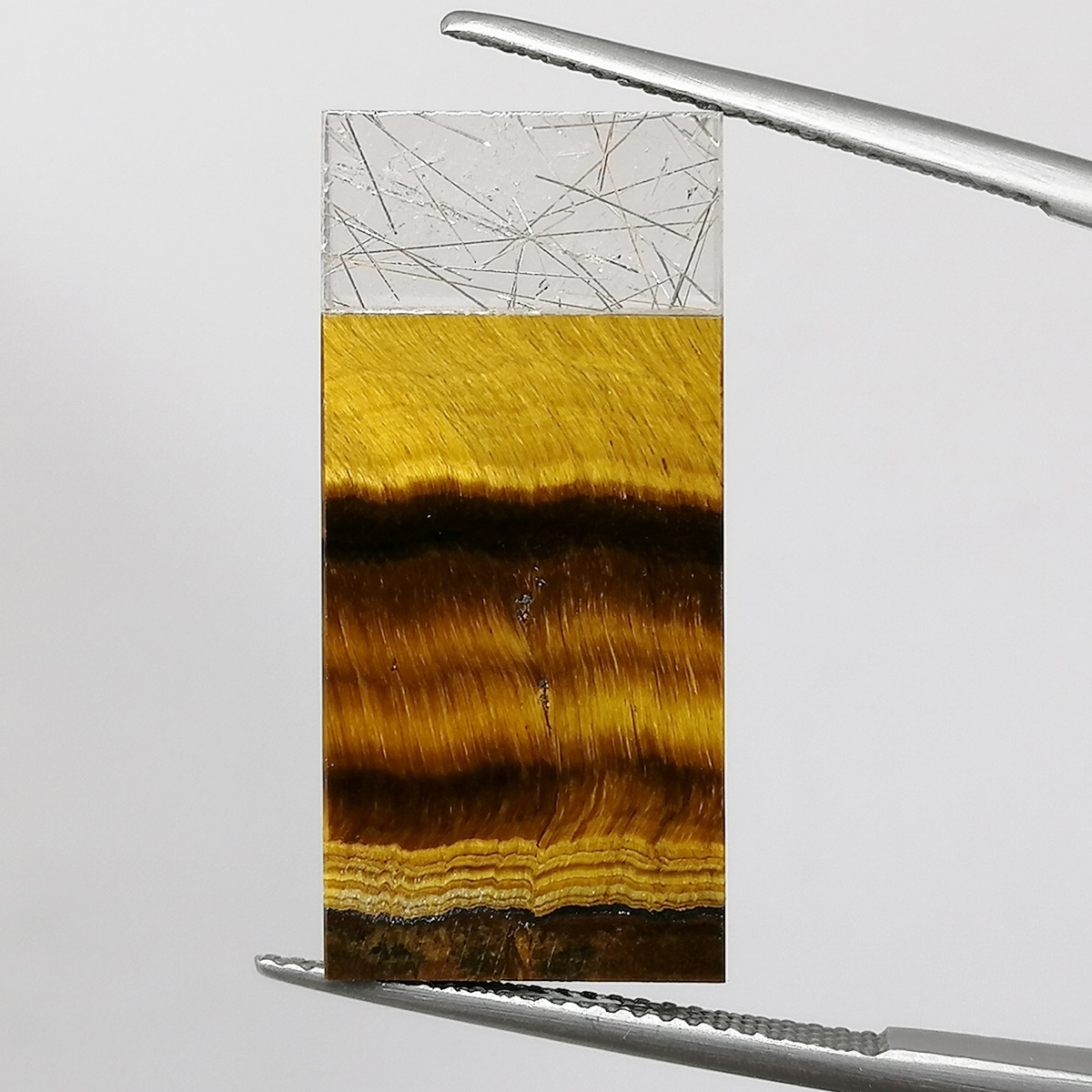 Ojo de Tigre/Cuarzo Rutilado - 21,85 ct